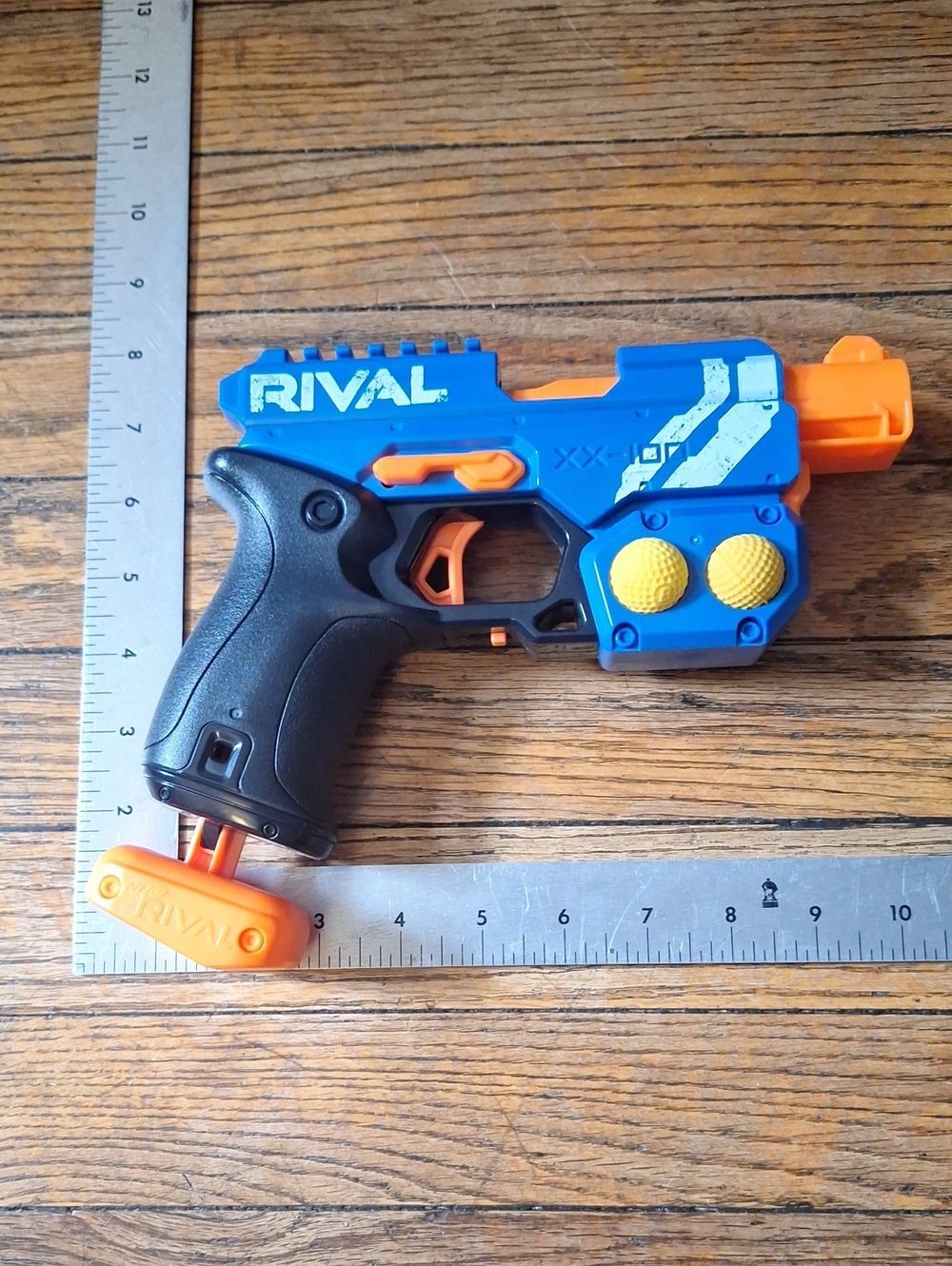 Nerf Rival Blue, Orange & Black Foam Blaster Pistol